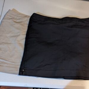 2 Croft & Barrow 18 skorts bridge black